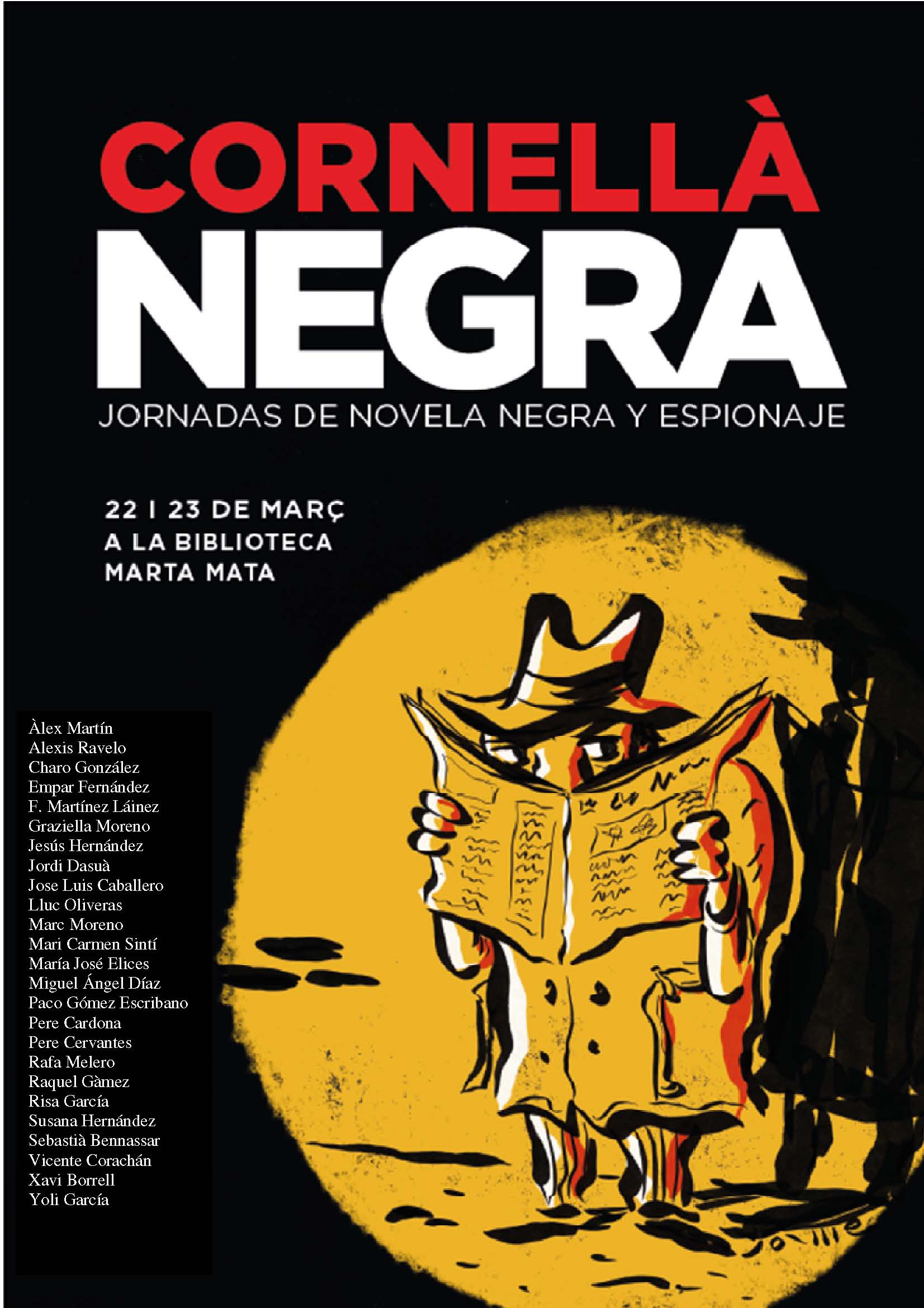 CORNELLA NEGRA- Jornadas de novela negra y espionaje